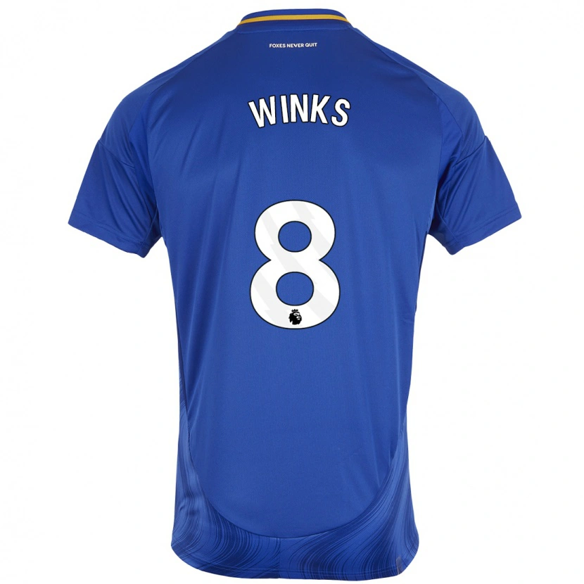 Danxen Niño Camiseta Harry Winks #8 Azul Blanco 1ª Equipación 2024/25 La Camisa México