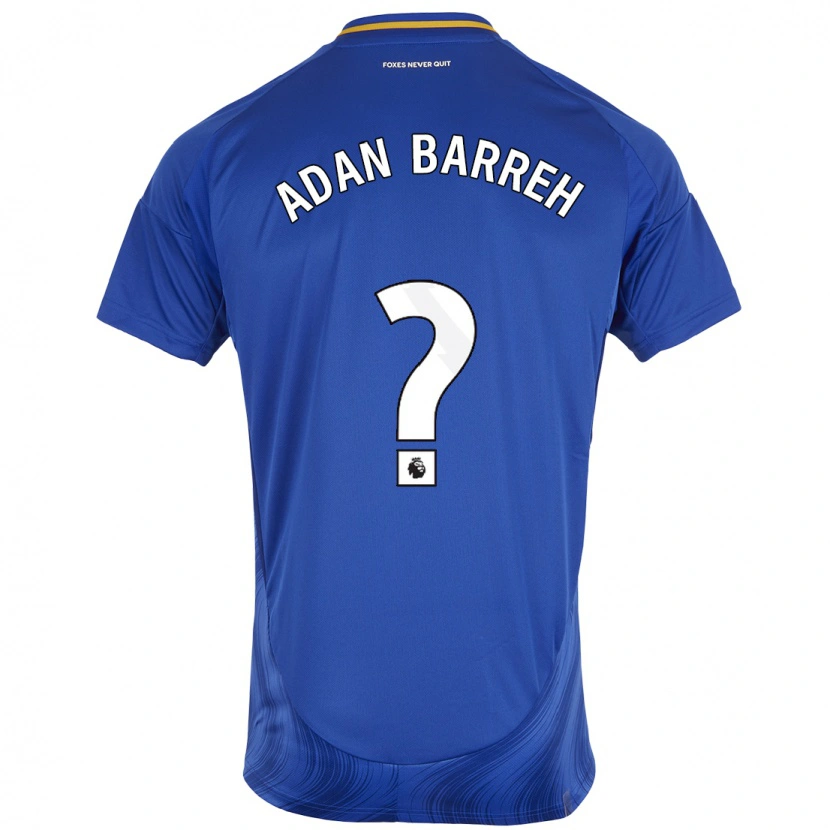 Danxen Niño Camiseta Hassan Adan Barreh #0 Azul Blanco 1ª Equipación 2024/25 La Camisa México