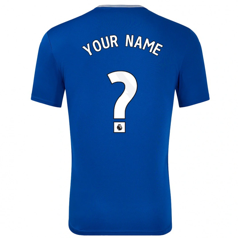 Danxen Niño Camiseta Su Nombre #0 Azul Con 1ª Equipación 2024/25 La Camisa México