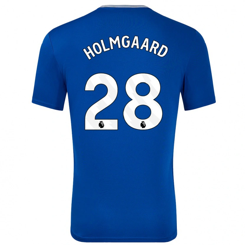 Danxen Niño Camiseta Karen Holmgaard #28 Azul Con 1ª Equipación 2024/25 La Camisa México