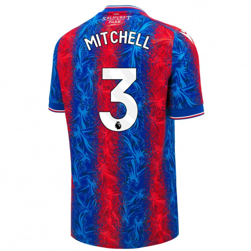 Danxen Niño Camiseta Tyrick Mitchell #3 Rayas Rojas Y Azules 1ª Equipación 2024/25 La Camisa México