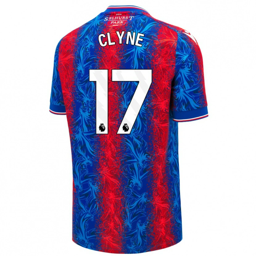 Danxen Niño Camiseta Nathaniel Clyne #17 Rayas Rojas Y Azules 1ª Equipación 2024/25 La Camisa México