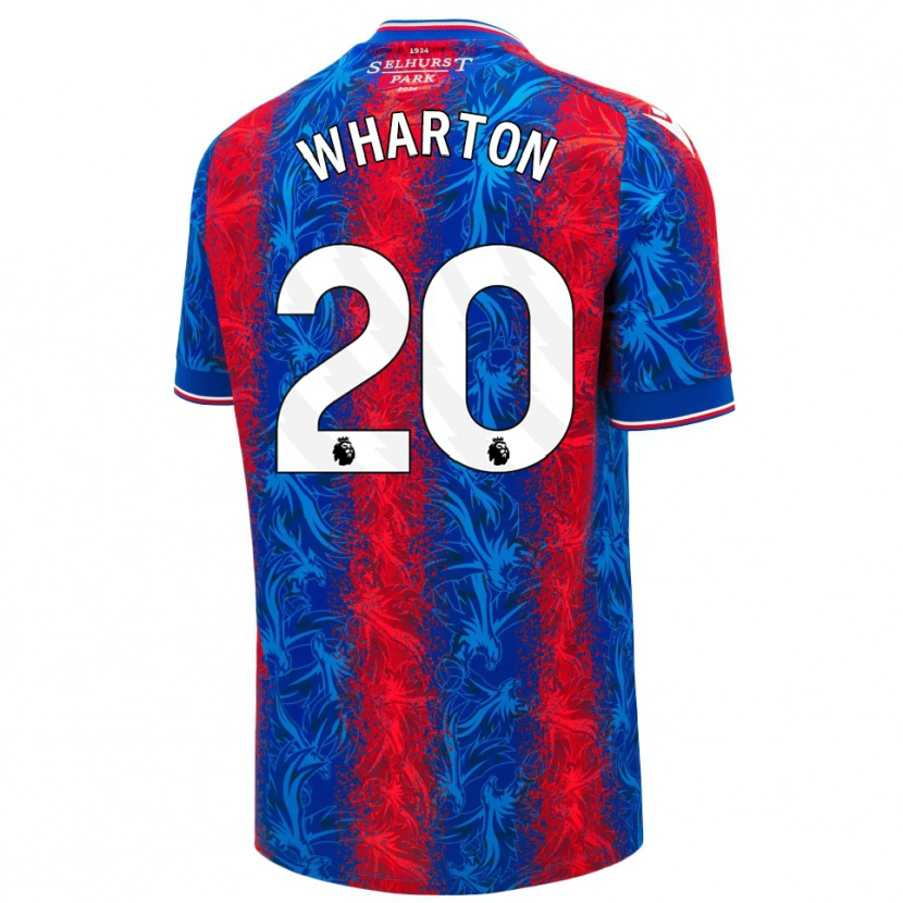 Danxen Niño Camiseta Adam Wharton #20 Rayas Rojas Y Azules 1ª Equipación 2024/25 La Camisa México