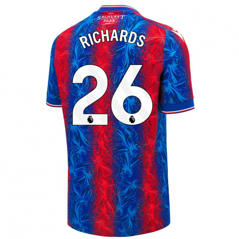 Danxen Niño Camiseta Chris Richards #26 Rayas Rojas Y Azules 1ª Equipación 2024/25 La Camisa México