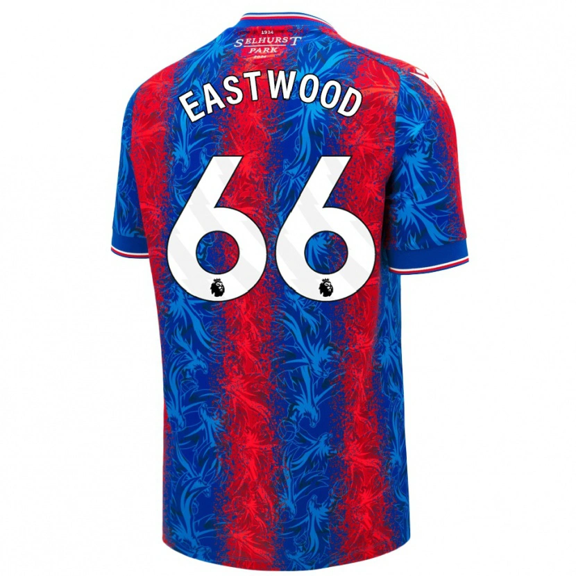 Danxen Niño Camiseta Billy Eastwood #66 Rayas Rojas Y Azules 1ª Equipación 2024/25 La Camisa México