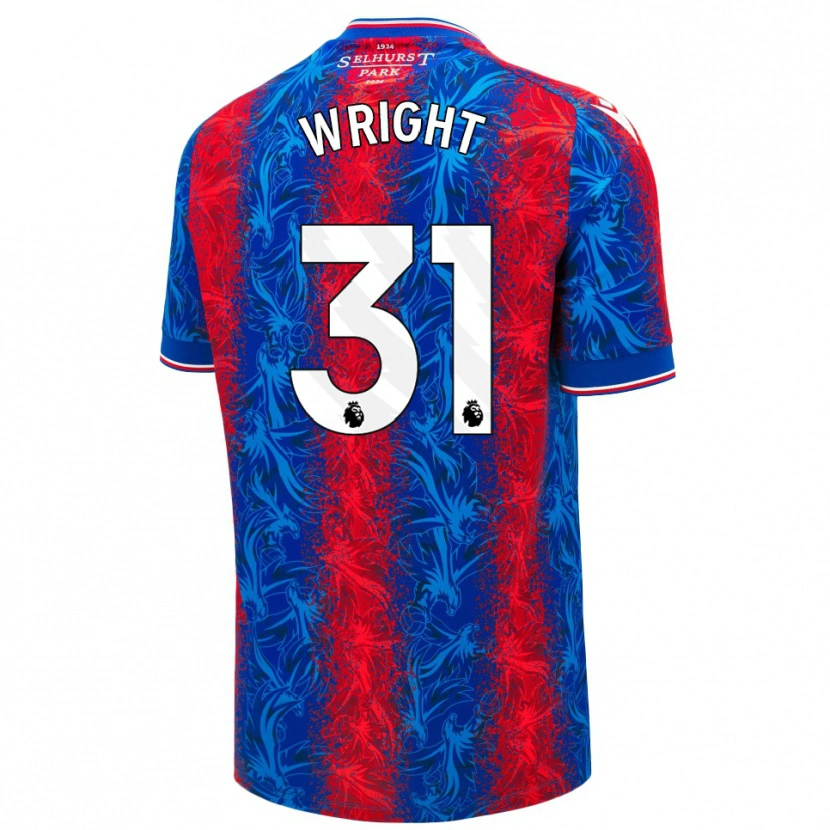Danxen Niño Camiseta Annis-Clara Wright #31 Rayas Rojas Y Azules 1ª Equipación 2024/25 La Camisa México