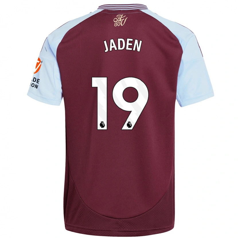 Danxen Niño Camiseta Jaden Philogene #19 Borgoña Azul Cielo 1ª Equipación 2024/25 La Camisa México