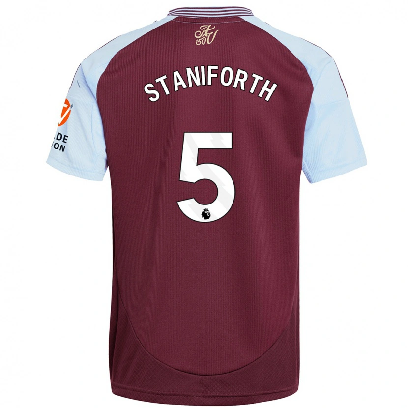 Danxen Niño Camiseta Lucy Staniforth #5 Borgoña Azul Cielo 1ª Equipación 2024/25 La Camisa México