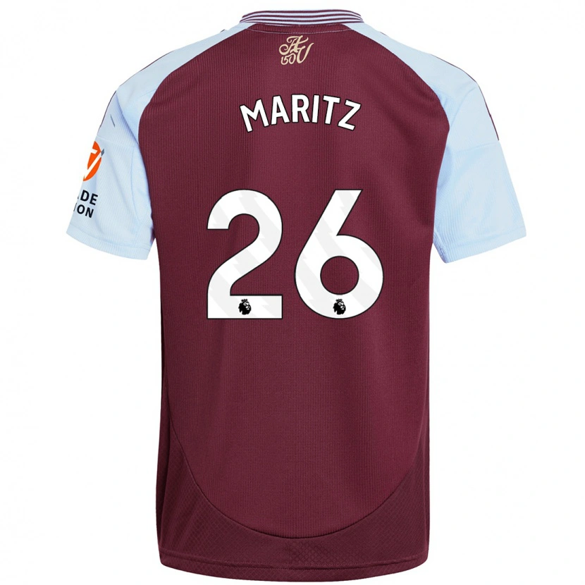 Danxen Niño Camiseta Noelle Maritz #26 Borgoña Azul Cielo 1ª Equipación 2024/25 La Camisa México