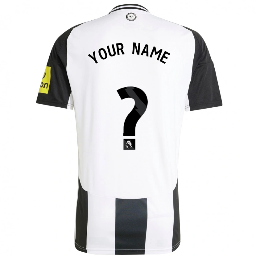 Danxen Niño Camiseta Su Nombre #0 Blanco Negro 1ª Equipación 2024/25 La Camisa México