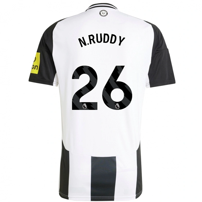 Danxen Niño Camiseta John Ruddy #26 Blanco Negro 1ª Equipación 2024/25 La Camisa México