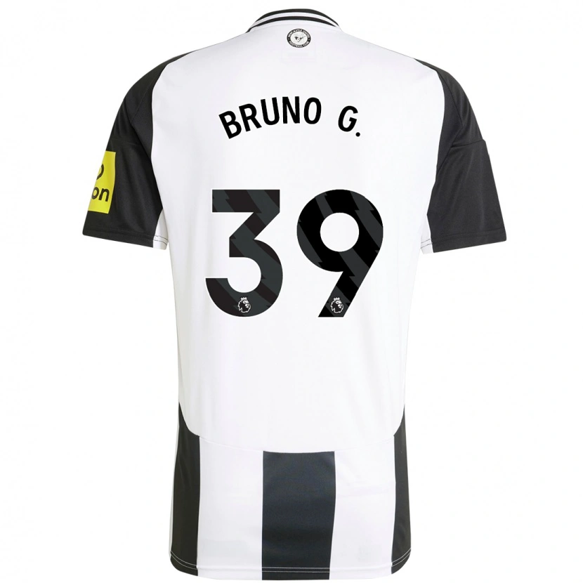 Danxen Niño Camiseta Bruno Guimarães #39 Blanco Negro 1ª Equipación 2024/25 La Camisa México