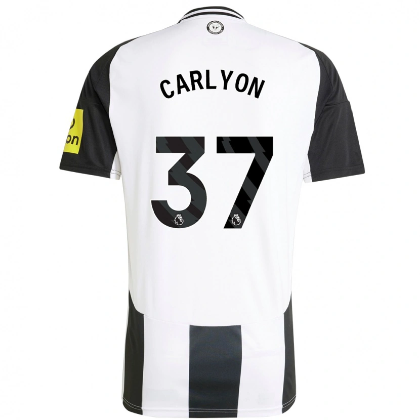Danxen Niño Camiseta Nathan Carlyon #37 Blanco Negro 1ª Equipación 2024/25 La Camisa México