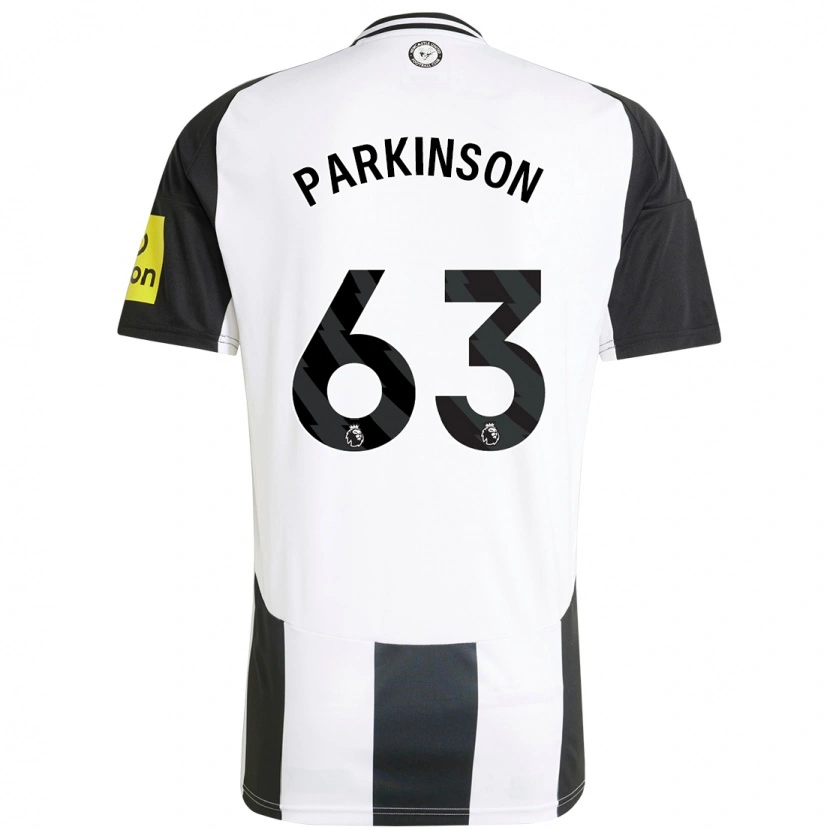 Danxen Niño Camiseta Ben Parkinson #63 Blanco Negro 1ª Equipación 2024/25 La Camisa México
