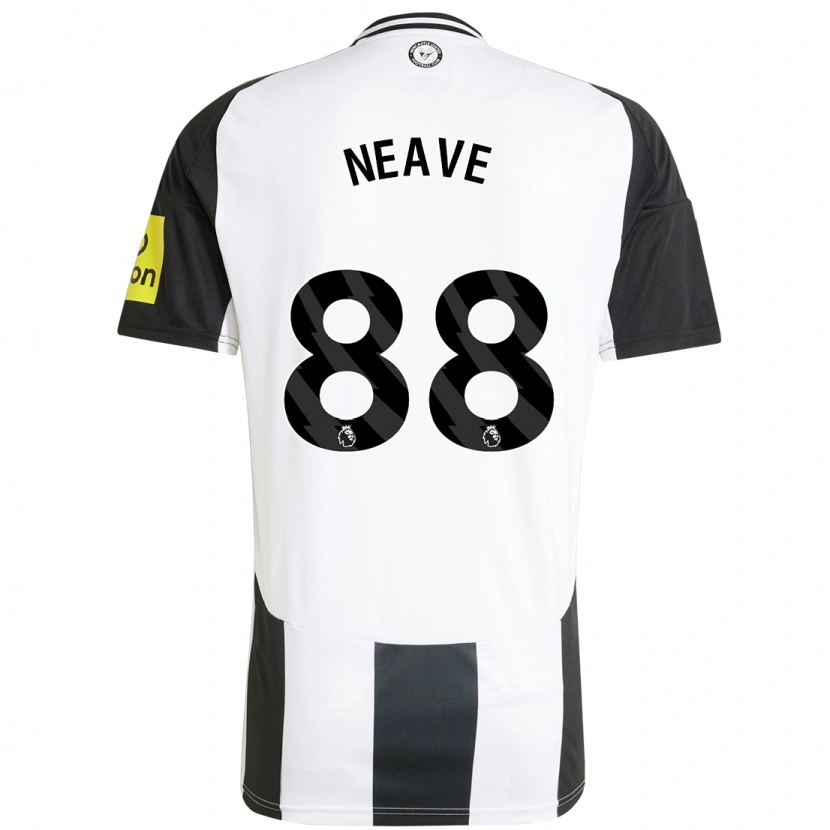 Danxen Niño Camiseta Sean Neave #88 Blanco Negro 1ª Equipación 2024/25 La Camisa México