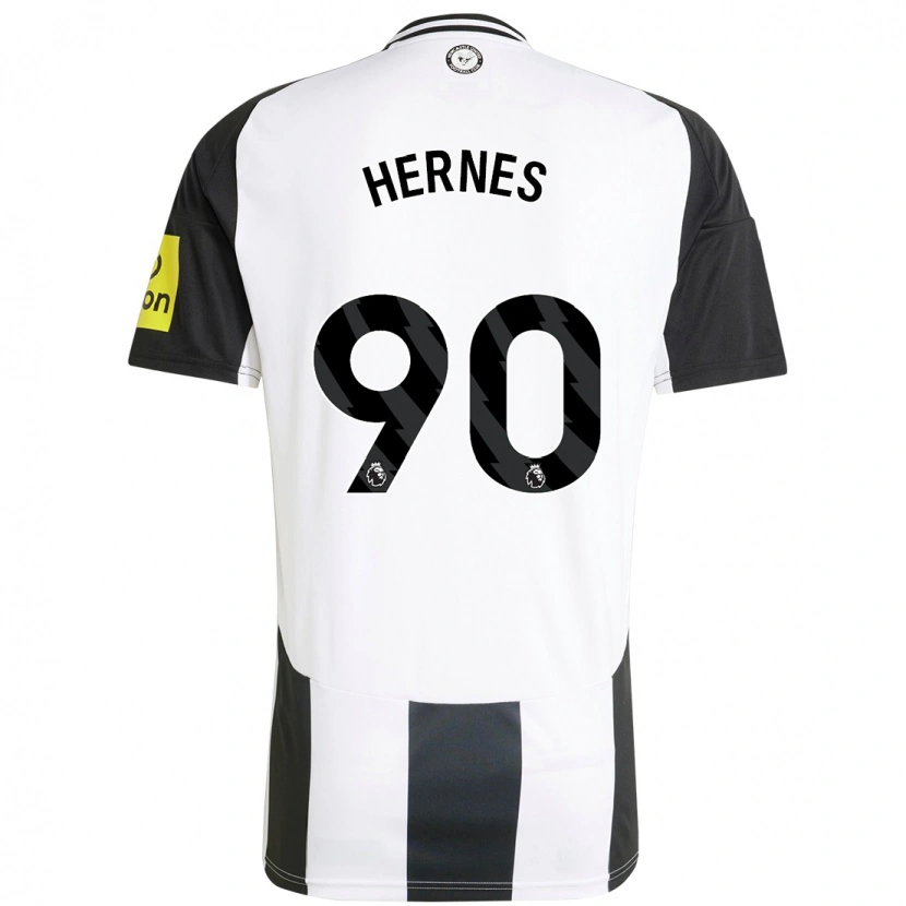 Danxen Niño Camiseta Travis Hernes #90 Blanco Negro 1ª Equipación 2024/25 La Camisa México