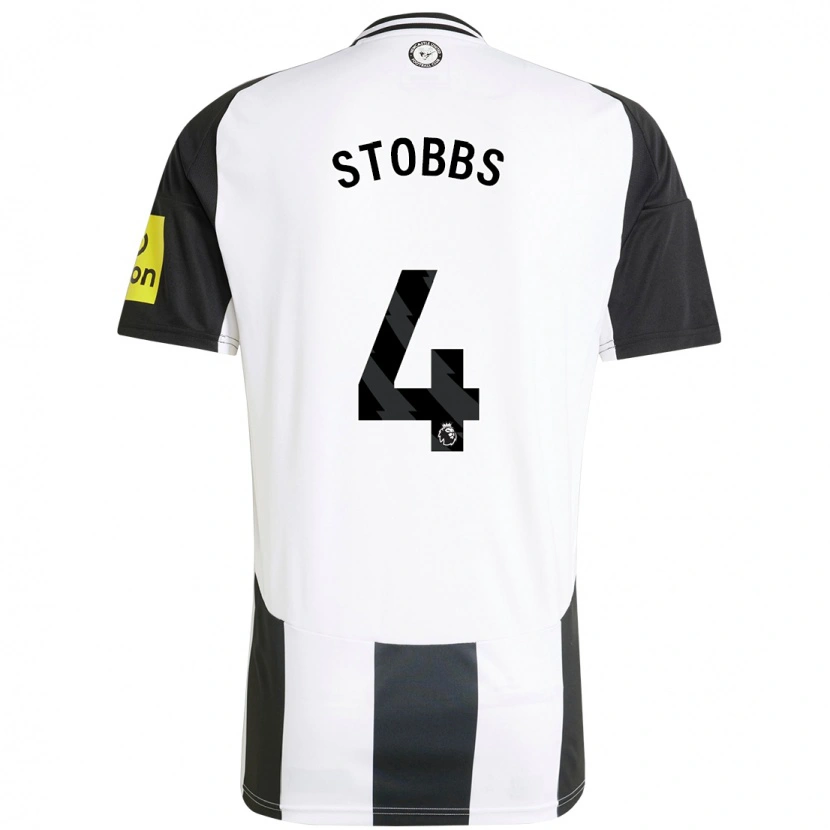 Danxen Niño Camiseta Amber-Keegan Stobbs #4 Blanco Negro 1ª Equipación 2024/25 La Camisa México