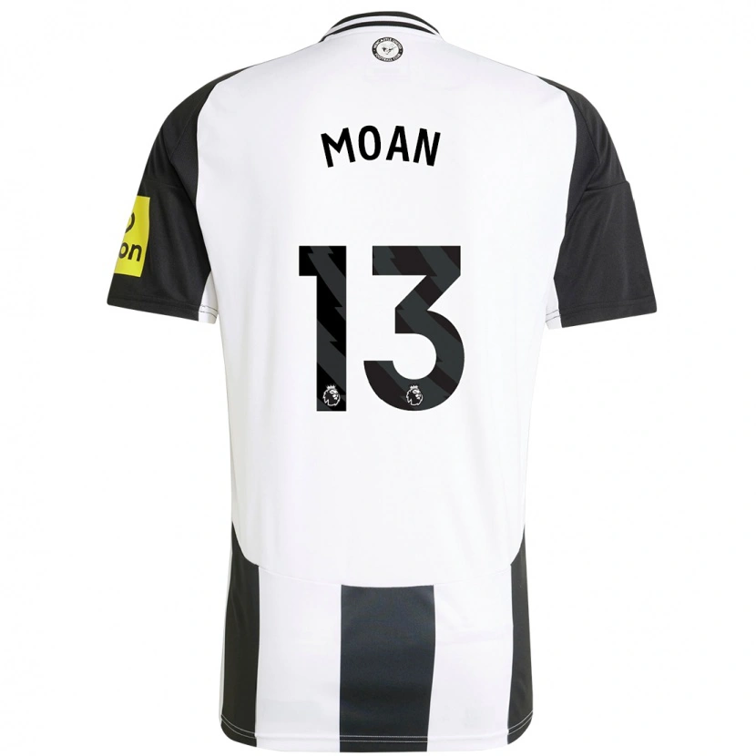 Danxen Niño Camiseta Claudia Moan #13 Blanco Negro 1ª Equipación 2024/25 La Camisa México