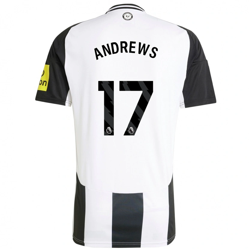 Danxen Niño Camiseta Amy Andrews #17 Blanco Negro 1ª Equipación 2024/25 La Camisa México