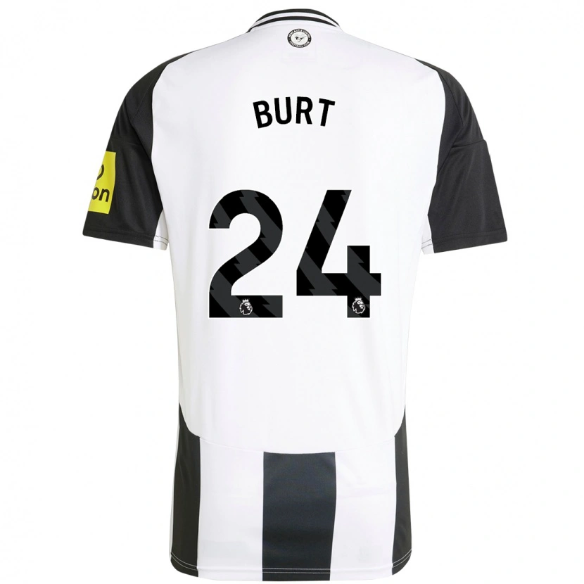 Danxen Niño Camiseta Daisy Burt #24 Blanco Negro 1ª Equipación 2024/25 La Camisa México