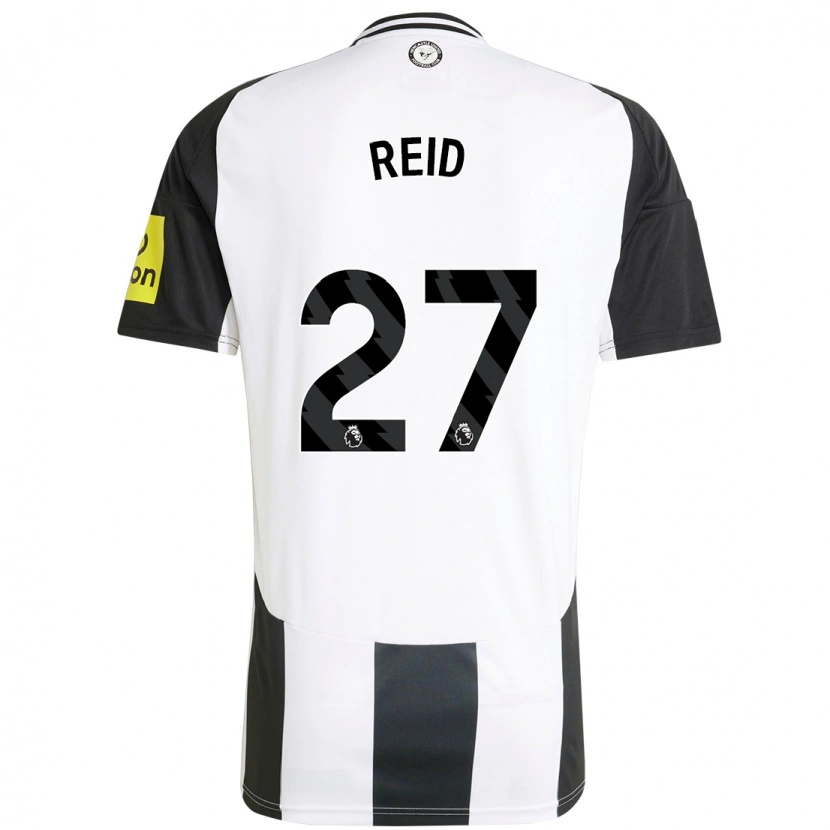 Danxen Niño Camiseta Hannah Reid #27 Blanco Negro 1ª Equipación 2024/25 La Camisa México