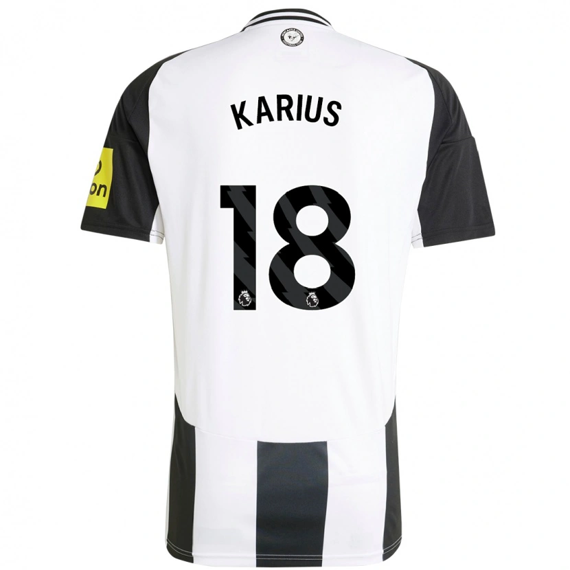 Danxen Niño Camiseta Loris Karius #18 Blanco Negro 1ª Equipación 2024/25 La Camisa México