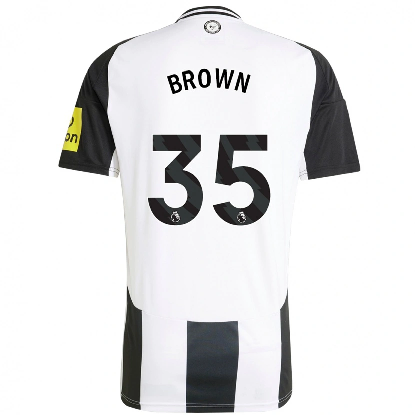 Danxen Niño Camiseta Will Brown #35 Blanco Negro 1ª Equipación 2024/25 La Camisa México
