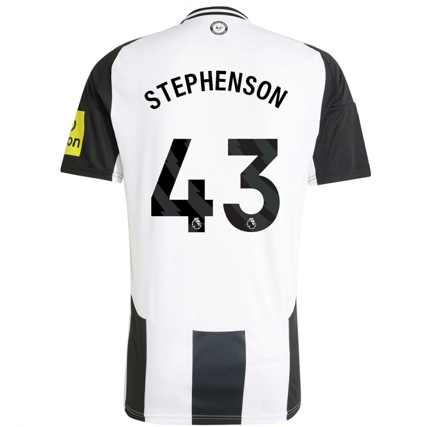 Danxen Niño Camiseta Dylan Stephenson #43 Blanco Negro 1ª Equipación 2024/25 La Camisa México