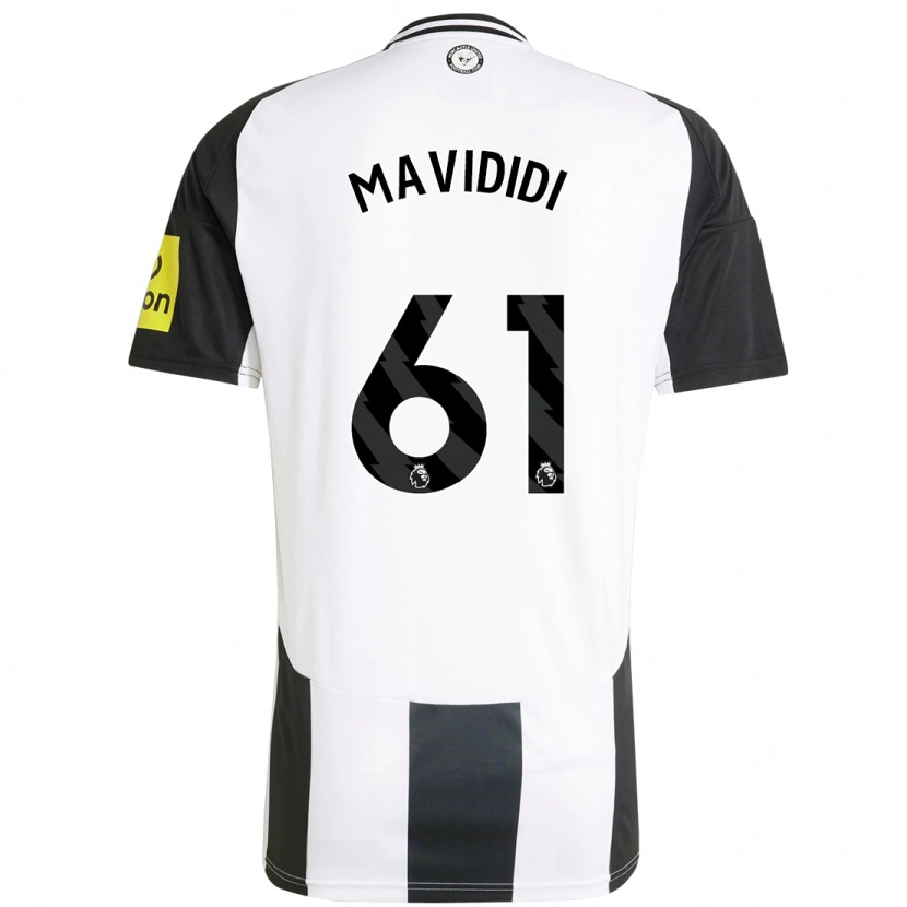 Danxen Niño Camiseta Shaun Mavididi #61 Blanco Negro 1ª Equipación 2024/25 La Camisa México