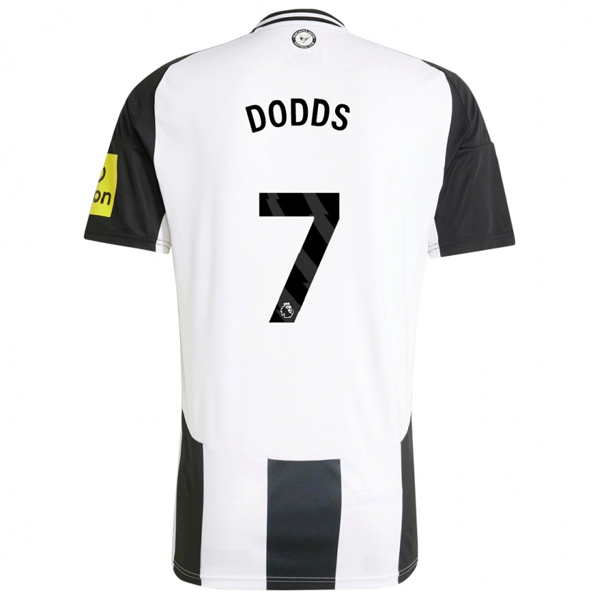 Danxen Niño Camiseta Tyler Dodds #7 Blanco Negro 1ª Equipación 2024/25 La Camisa México