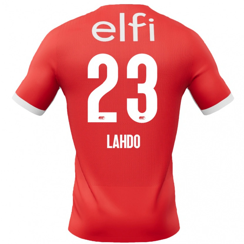 Danxen Niño Camiseta Mayckel Lahdo #23 Rojo Blanco 1ª Equipación 2024/25 La Camisa México