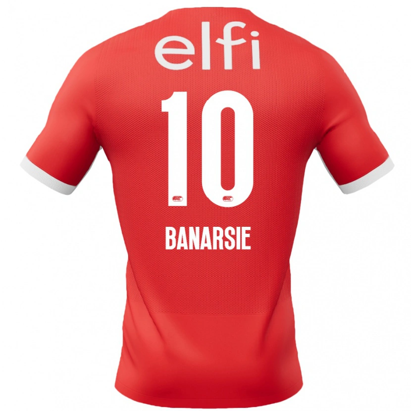 Danxen Niño Camiseta Amy Banarsie #10 Rojo Blanco 1ª Equipación 2024/25 La Camisa México