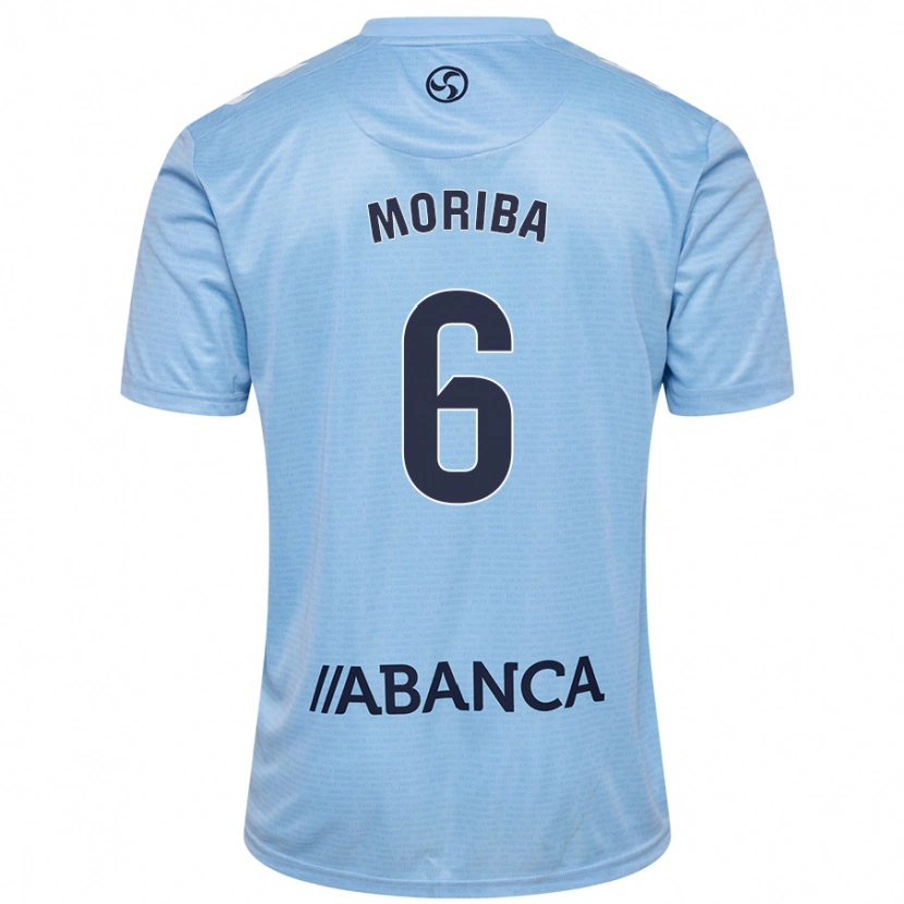 Danxen Niño Camiseta Ilaix Moriba #6 Azul Cielo 1ª Equipación 2024/25 La Camisa México