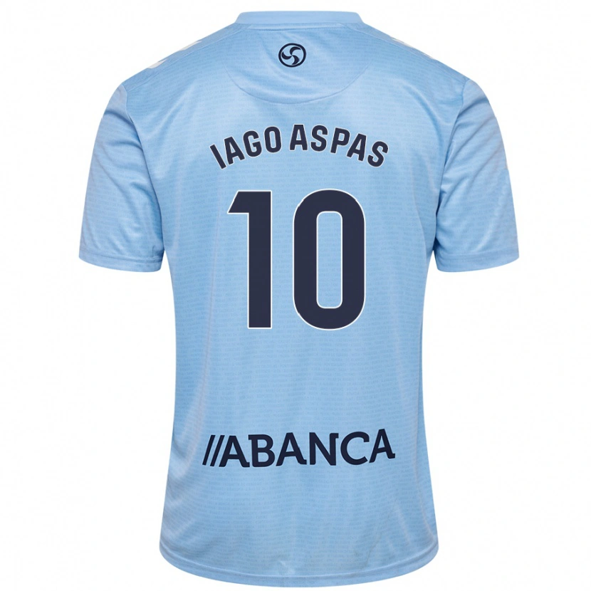 Danxen Niño Camiseta Iago Aspas #10 Azul Cielo 1ª Equipación 2024/25 La Camisa México