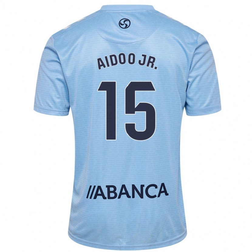 Danxen Niño Camiseta Joseph Aidoo #15 Azul Cielo 1ª Equipación 2024/25 La Camisa México