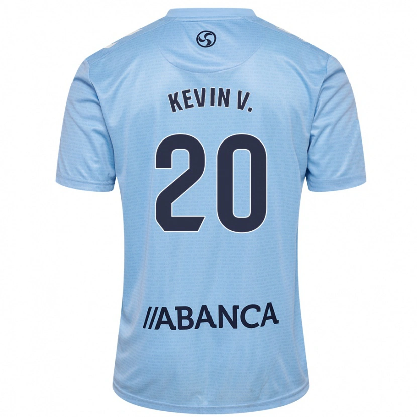Danxen Niño Camiseta Kevin Vázquez #20 Azul Cielo 1ª Equipación 2024/25 La Camisa México