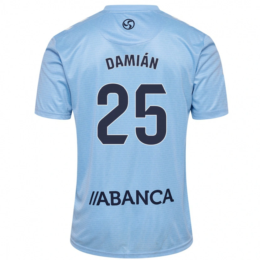 Danxen Niño Camiseta Damián Rodríguez #25 Azul Cielo 1ª Equipación 2024/25 La Camisa México