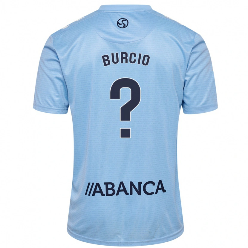 Danxen Niño Camiseta Hugo Burcio #0 Azul Cielo 1ª Equipación 2024/25 La Camisa México