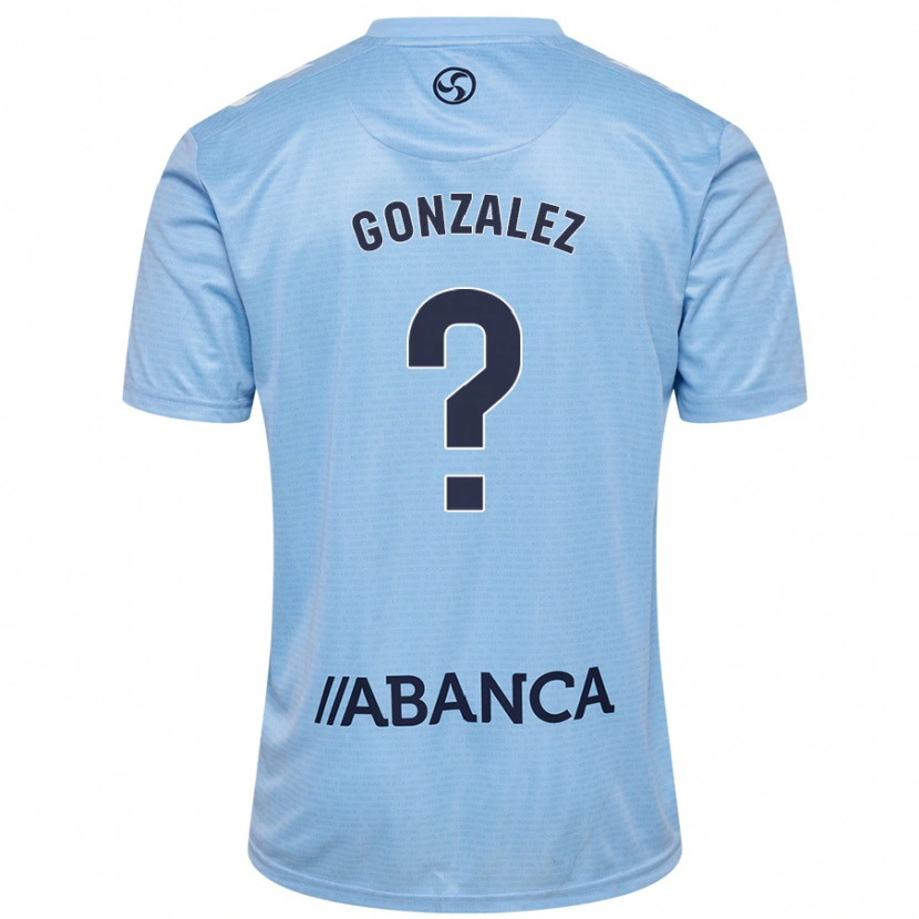 Danxen Niño Camiseta Marcos González #0 Azul Cielo 1ª Equipación 2024/25 La Camisa México