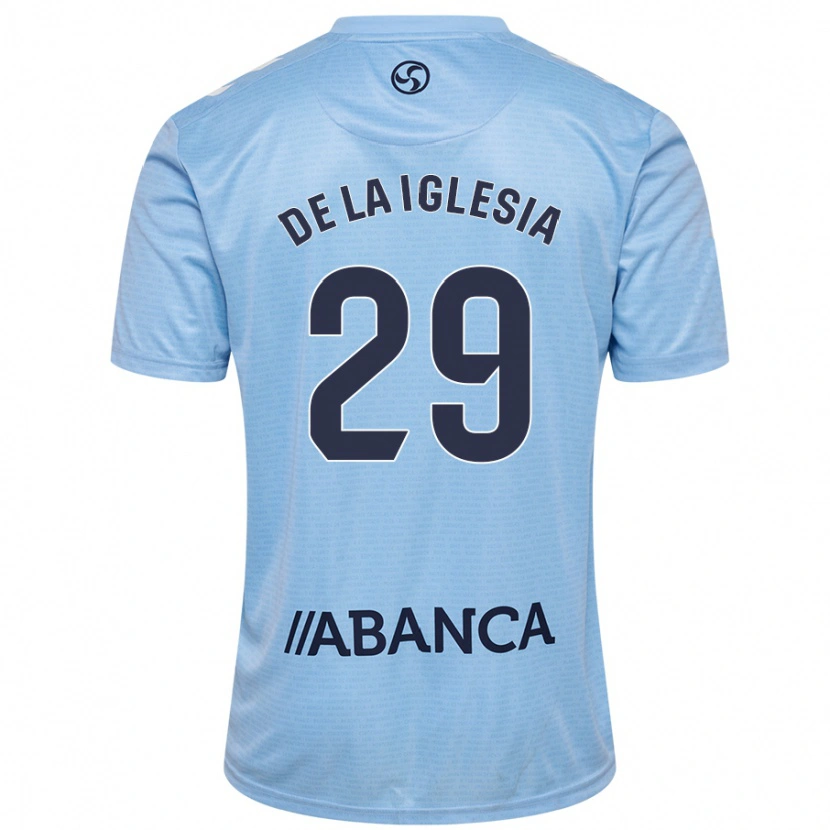 Danxen Niño Camiseta David De La Iglesia #29 Azul Cielo 1ª Equipación 2024/25 La Camisa México