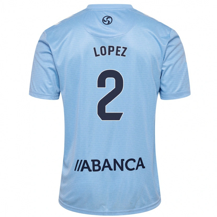 Danxen Niño Camiseta Iván López #2 Azul Cielo 1ª Equipación 2024/25 La Camisa México