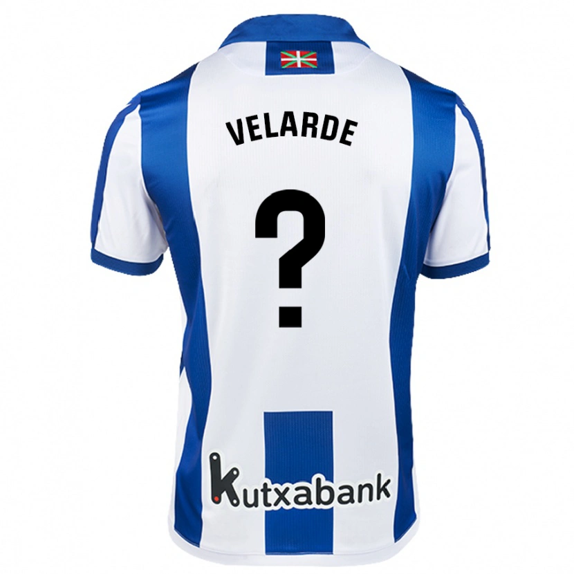 Danxen Niño Camiseta Alain Velarde #0 Blanco Azul 1ª Equipación 2024/25 La Camisa México