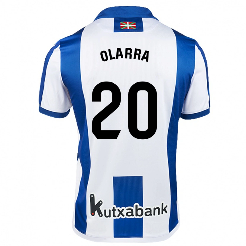 Danxen Niño Camiseta Aimar Olarra #20 Blanco Azul 1ª Equipación 2024/25 La Camisa México