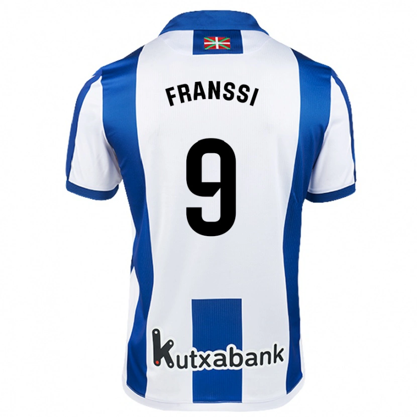 Danxen Niño Camiseta Sanni Franssi #9 Blanco Azul 1ª Equipación 2024/25 La Camisa México