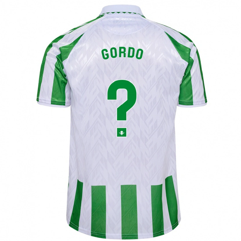 Danxen Niño Camiseta Josan Gordo #0 Verde Rayas Blancas 1ª Equipación 2024/25 La Camisa México