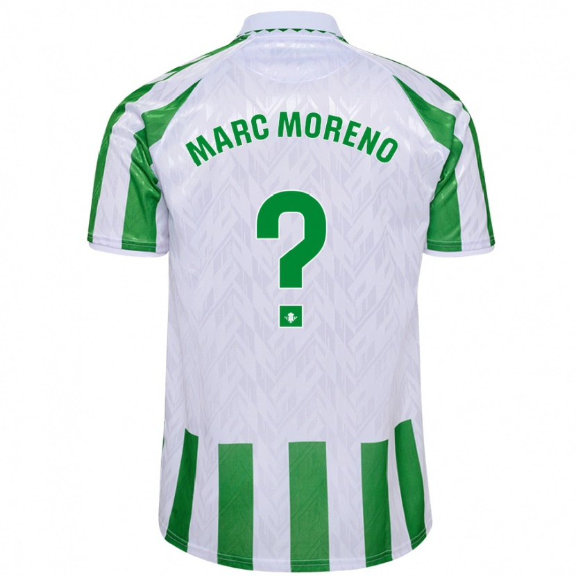 Danxen Niño Camiseta Marc Moreno #0 Verde Rayas Blancas 1ª Equipación 2024/25 La Camisa México