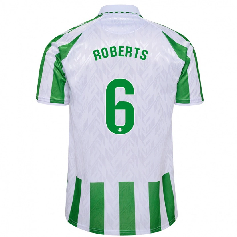 Danxen Niño Camiseta Rhiannon Roberts #6 Verde Rayas Blancas 1ª Equipación 2024/25 La Camisa México