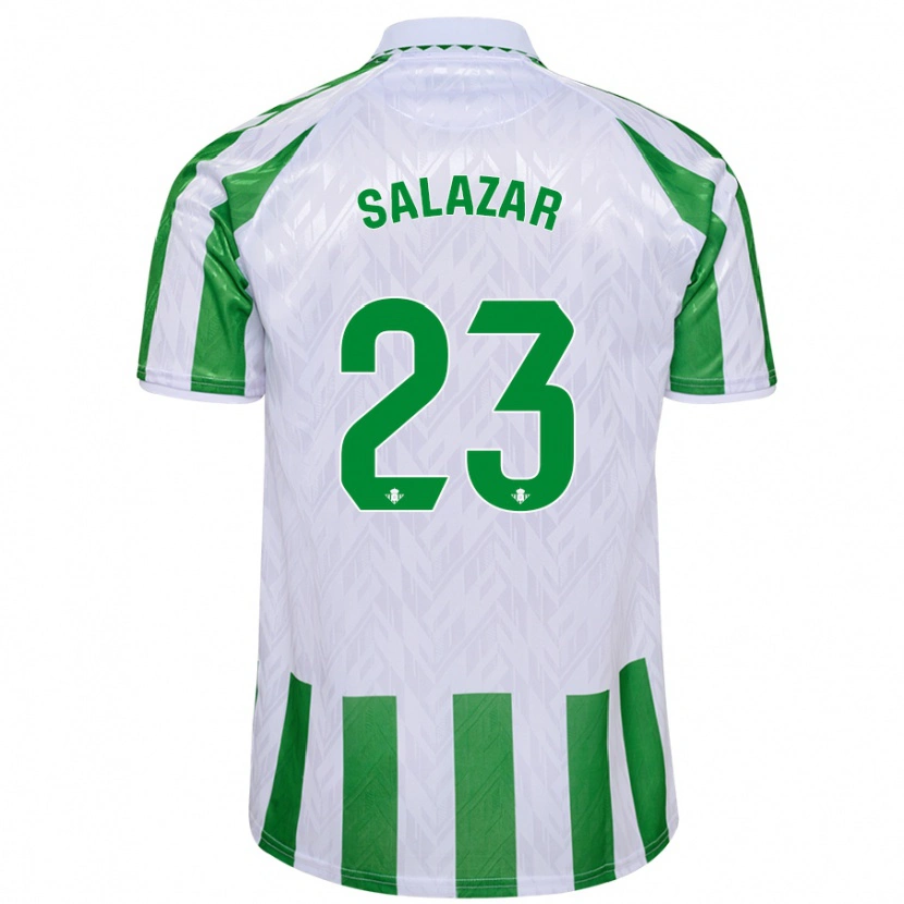 Danxen Niño Camiseta Noelia Salazar #23 Verde Rayas Blancas 1ª Equipación 2024/25 La Camisa México