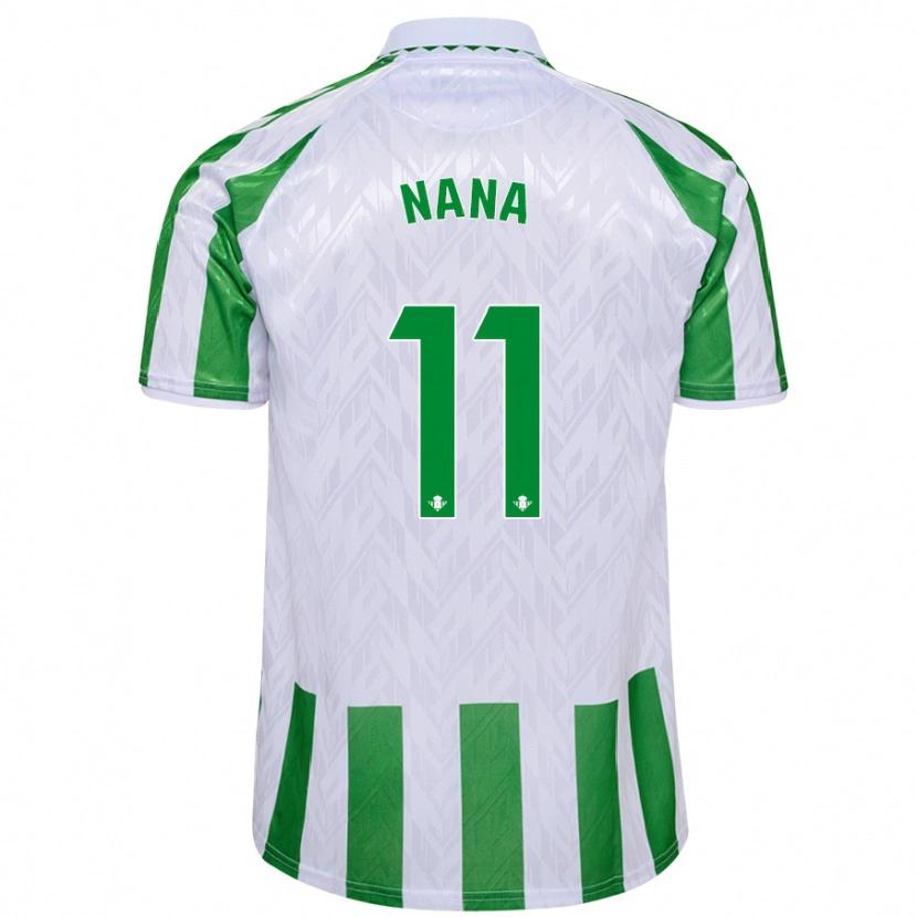 Danxen Niño Camiseta Nuria Ligero Fernández #11 Verde Rayas Blancas 1ª Equipación 2024/25 La Camisa México