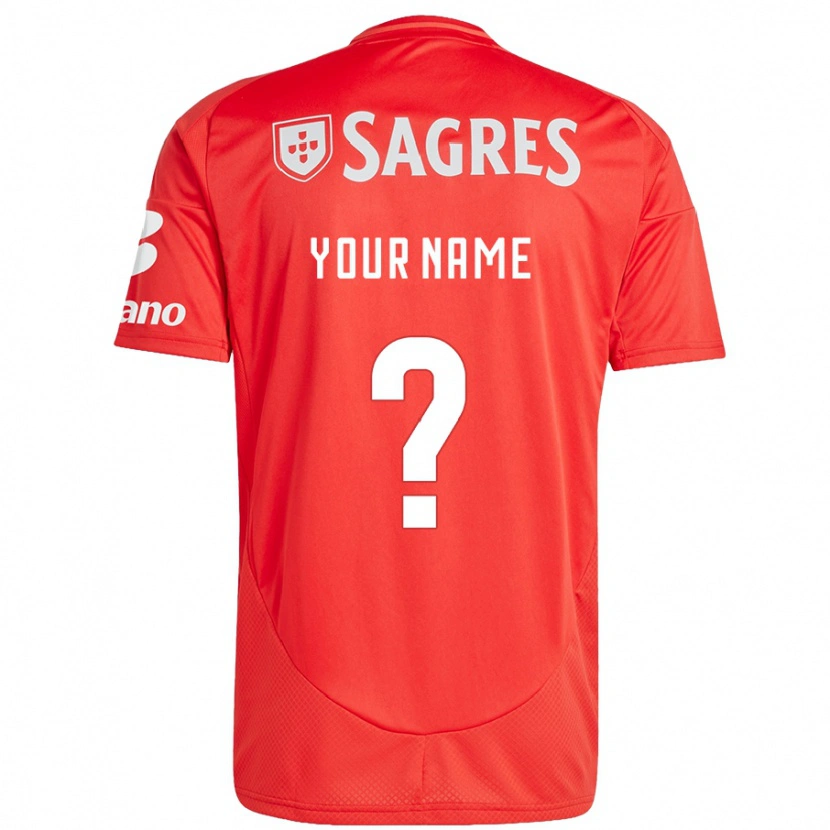 Danxen Niño Camiseta Su Nombre #0 Rojo Blanco 1ª Equipación 2024/25 La Camisa México